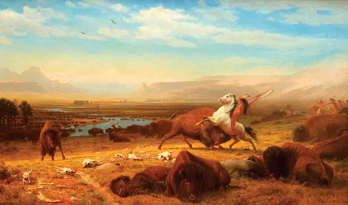 The Last of the Buffalo by Albert Bierstadt Corcoran Collection (Gift of Mary Stewart Bierstadt A.K.A. Mrs. Albert Bierstadt)